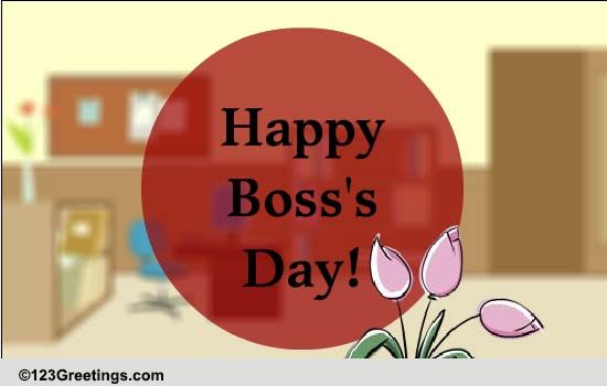 A Wonderful Boss Free Happy Boss's Day Ecards, Greeting Cards 