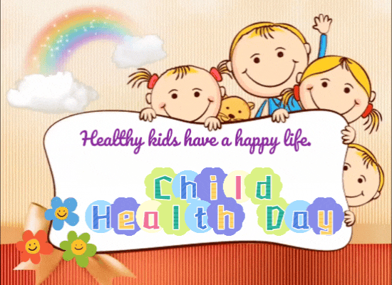 Healthy Kids Message Card For You.