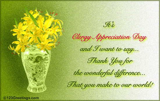 thank you pastor for pastor appreciation day card