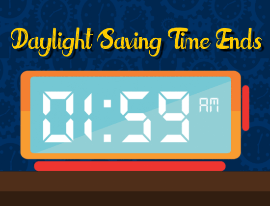 Fall Back... Free Daylight Saving Time Ends eCards, Greeting Cards