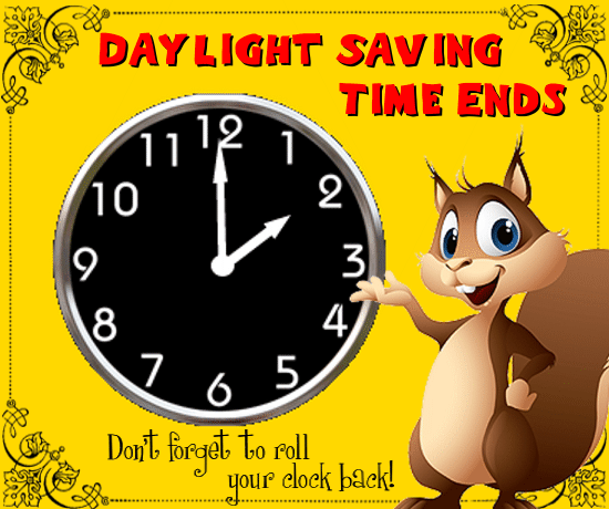 Roll Your Clock Back. Free Daylight Saving Time Ends ...