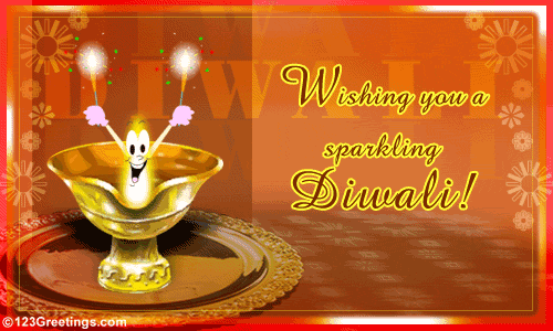 Wishing You A Sparkling Diwali...