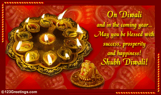On Diwali... Free Diyas eCards, Greeting Cards | 123 Greetings