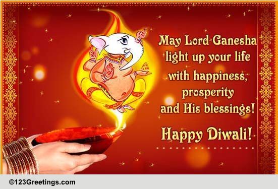 Magical, Divine Diwali Diya! Free Diyas ECards, Greeting Cards | 123 ...