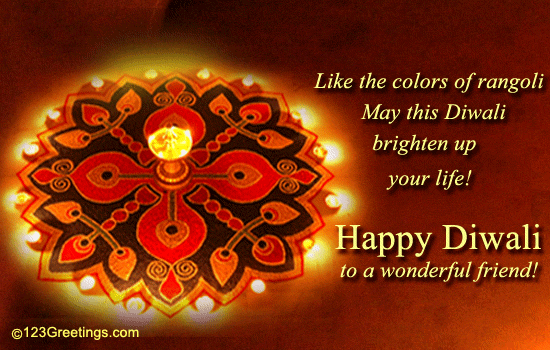 Warm Diwali Friendship Ecard!