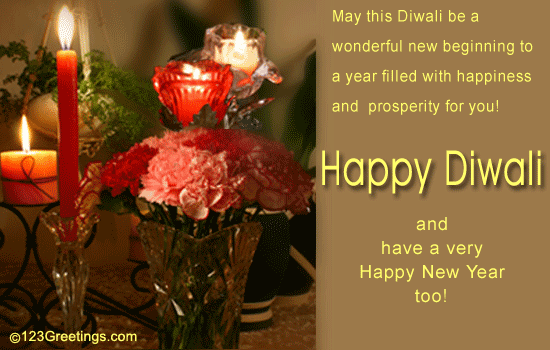 Happy Diwali And New Year! Free Hindu New Year eCards, Greeting Cards | 123 Greetings