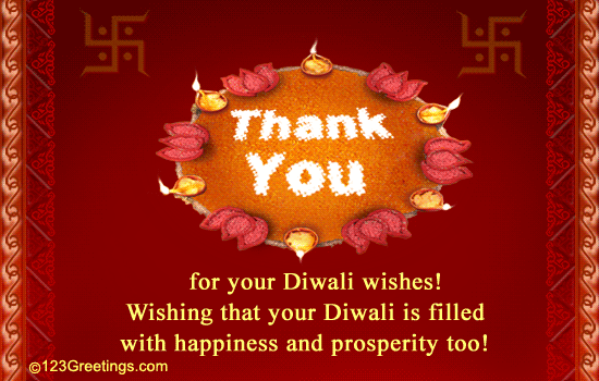 thank you card messages. Diwali Thank You Message.