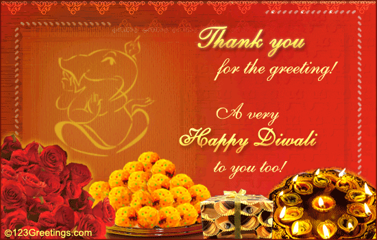 Diwali... Thank You Ecard!