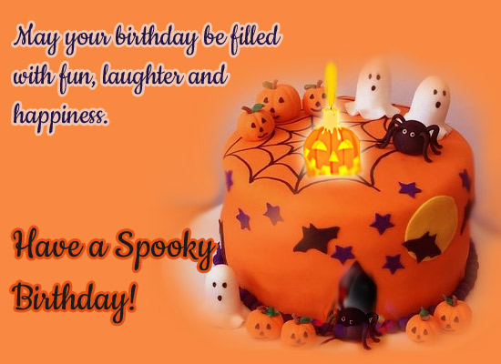 Spooky Halloween Birthday Wishes! Free Happy Birthday eCards 123