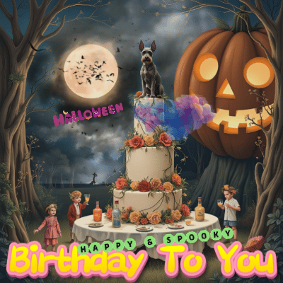 A Spooky Birthday Greeting Card.