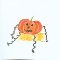 halloween-egreetings.com : Events : Halloween [Oct 31] : Jack-o'-lantern - Wiggly Pumpkin Greeting Cards.
