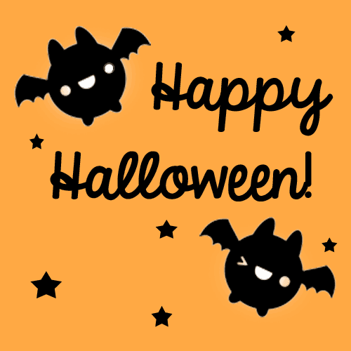 Halloween Card Hallowen Bats Halloween Card for Kids Bats and Pumpkins Card Fun Halloween Card for Kids Happy Halloween Card Bats Card