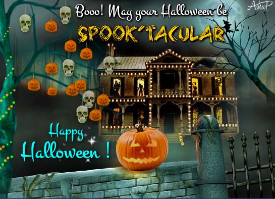 Spooktacular Halloween Wishes! Free Happy Halloween eCards  123 Greetings