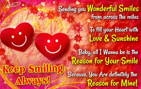 You Are The Reason For My Smile Free Smile Day Ecards Greeting Cards