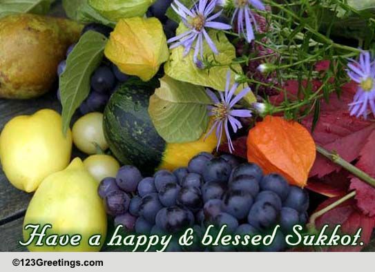 Peace, Joy And Happiness. Free Sukkot ECards, Greeting Cards | 123 ...