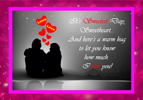 Romantic Sweetest Day Free Hugs Kisses Ecards Greeting Cards
