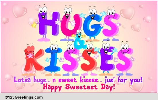 Sweetest Day Hugs &amp; Kisses Cards, Free Sweetest Day Hugs &amp; Kisses Wishes | 123 Greetings