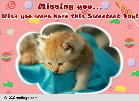 Wish You Were Here... Free Miss You eCards, Greeting Cards | 123 Greetings