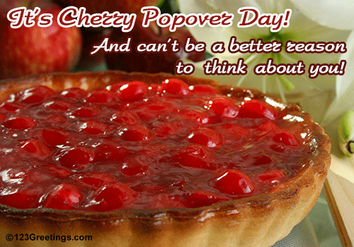 Cherry Popover Day Message.