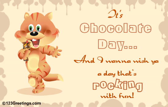 Rocking With Fun! Free Chocolate Day eCards, Greeting Cards | 123 Greetings