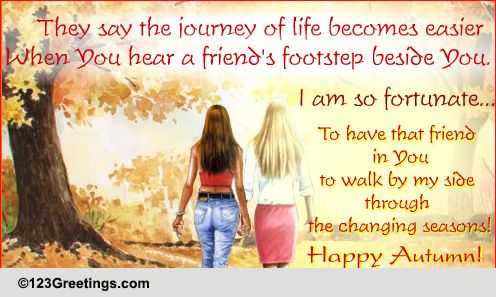 Fortunate For A Friend Like You! Free Friends &amp; Family eCards | 123 ...