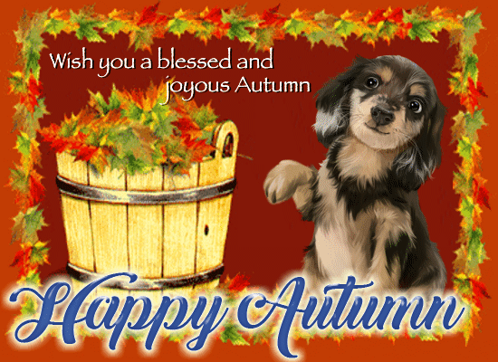 A Blessed And Joyous Autumn Ecard.