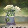 Painting Of Roses In Vase.