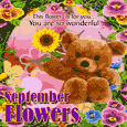A Cute September Flowers Ecard.