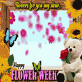 A Cute Flower Week Card For You.