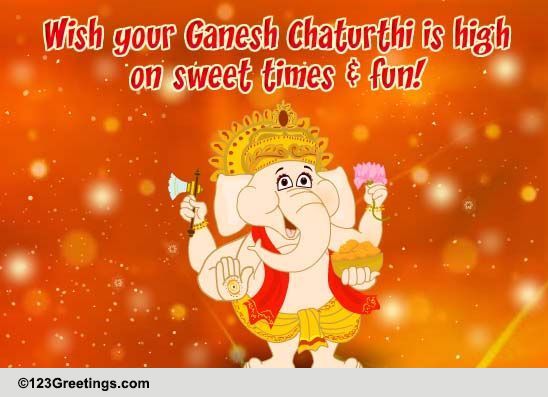Ganesh Chaturthi Fun! Free Ganesh Chaturthi eCards, Greeting Cards | 123  Greetings