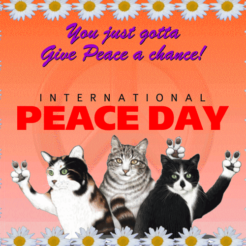A Nice And Cute Peace Day Message.