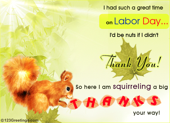 Squirreling A Thanks!