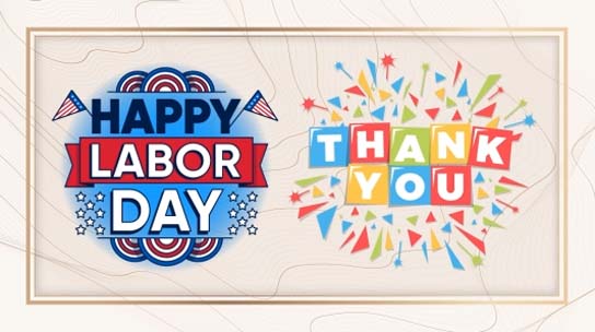 thank you card on labour day