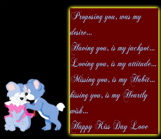 A Happy Kiss Day Free Kiss Day Ecards Greeting Cards 123 Greetings 5185