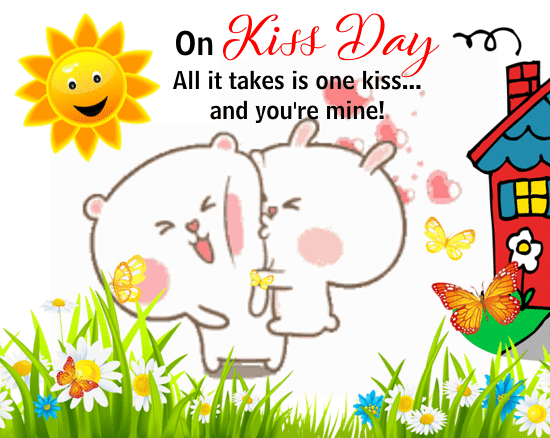 All It Takes Is One Kiss. Free Kiss Day eCards, Greeting Cards | 123  Greetings