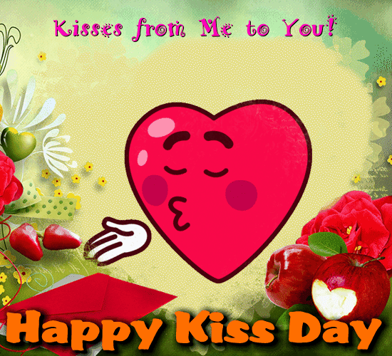 Kisses From Me To You! Free Kiss Day eCards, Greeting Cards | 123 Greetings