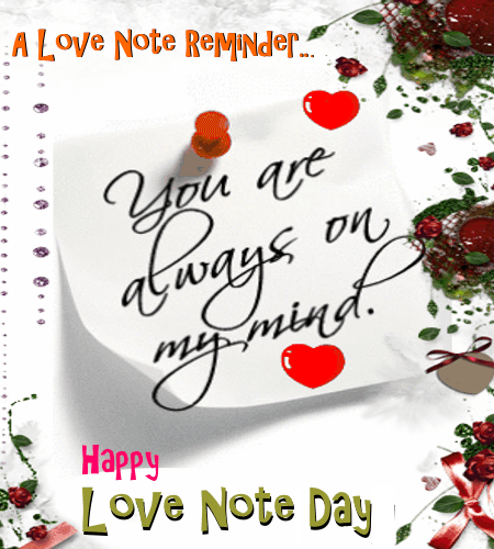 Image result for love note day gif
