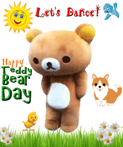 Teddy Bear Dance. Free Teddy Bear Day eCards, Greeting Cards | 123 Greetings