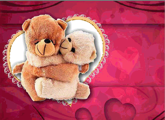 teddy bear kiss