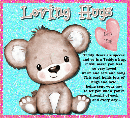 Loving Hugs. Free Teddy Bear Day eCards, Greeting Cards | 123 Greetings