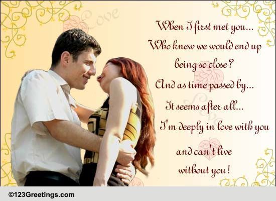 Deeply In Love With You Free True Love Forever Day Ecards 123 Greetings 
