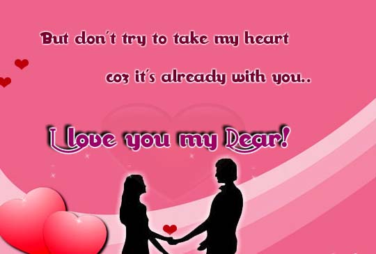 I Love You Dear Free True Love Forever Day Ecards Greeting Cards 123 Greetings 