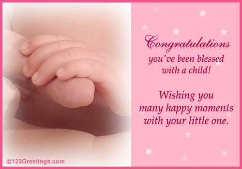 New Baby Congrats And Blessings! Change music: Send warm wishes to the new 