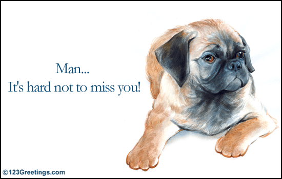 When You Really Miss Someone Free Miss You ECards Greeting Cards 