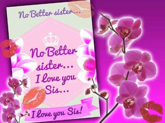 For My Sister Free Sister ECards, Greeting Cards | 123 Greetings