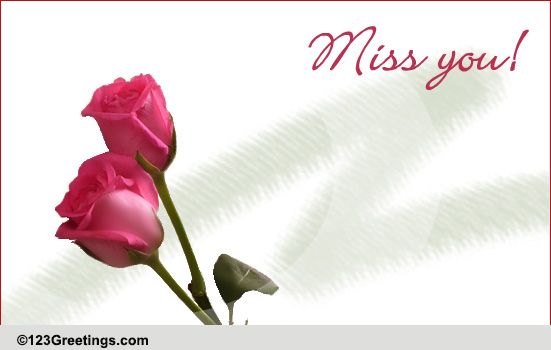 Flowers To Say Miss You Free For Your Love ECards Greeting Cards 