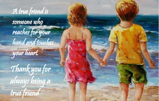 To A True Friend. Free Best Friends eCards, Greeting Cards | 123 Greetings