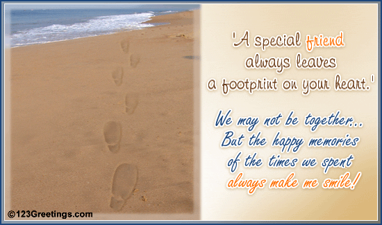 Pictures Of Friendship. Footprints Of Friendship!