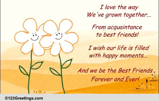 Forever And Ever Free Friends Forever Ecards Greeting Cards 123