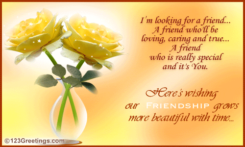 Friendship Like Ours...Is a Wonderful Blessing Details about   Friendship Greeting Card 